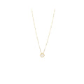 VAN CLEEF & ARPELS VINTAGE ALHAMBRA PENDANT YELLOW GOLD WHITE MOTHER OF PEARL