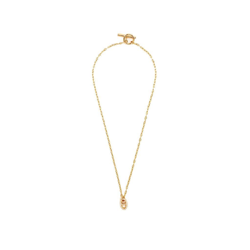 HERMES FARANDOLE PENDANT ROSE GOLD,DIAMONDS