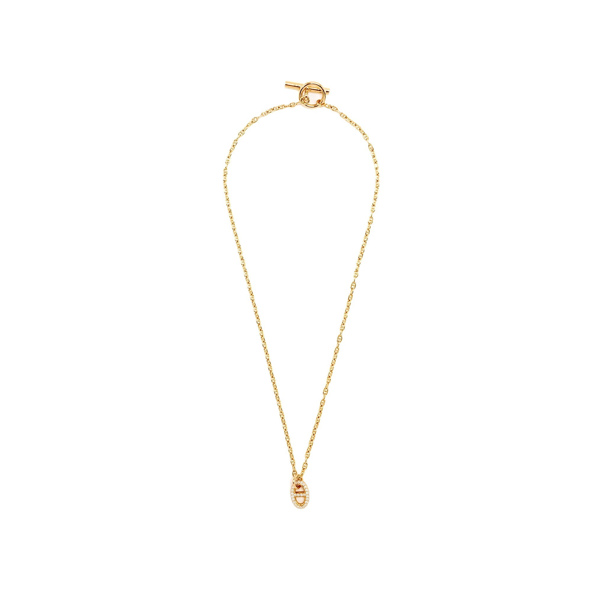 HERMES FARANDOLE PENDANT ROSE GOLD,DIAMONDS