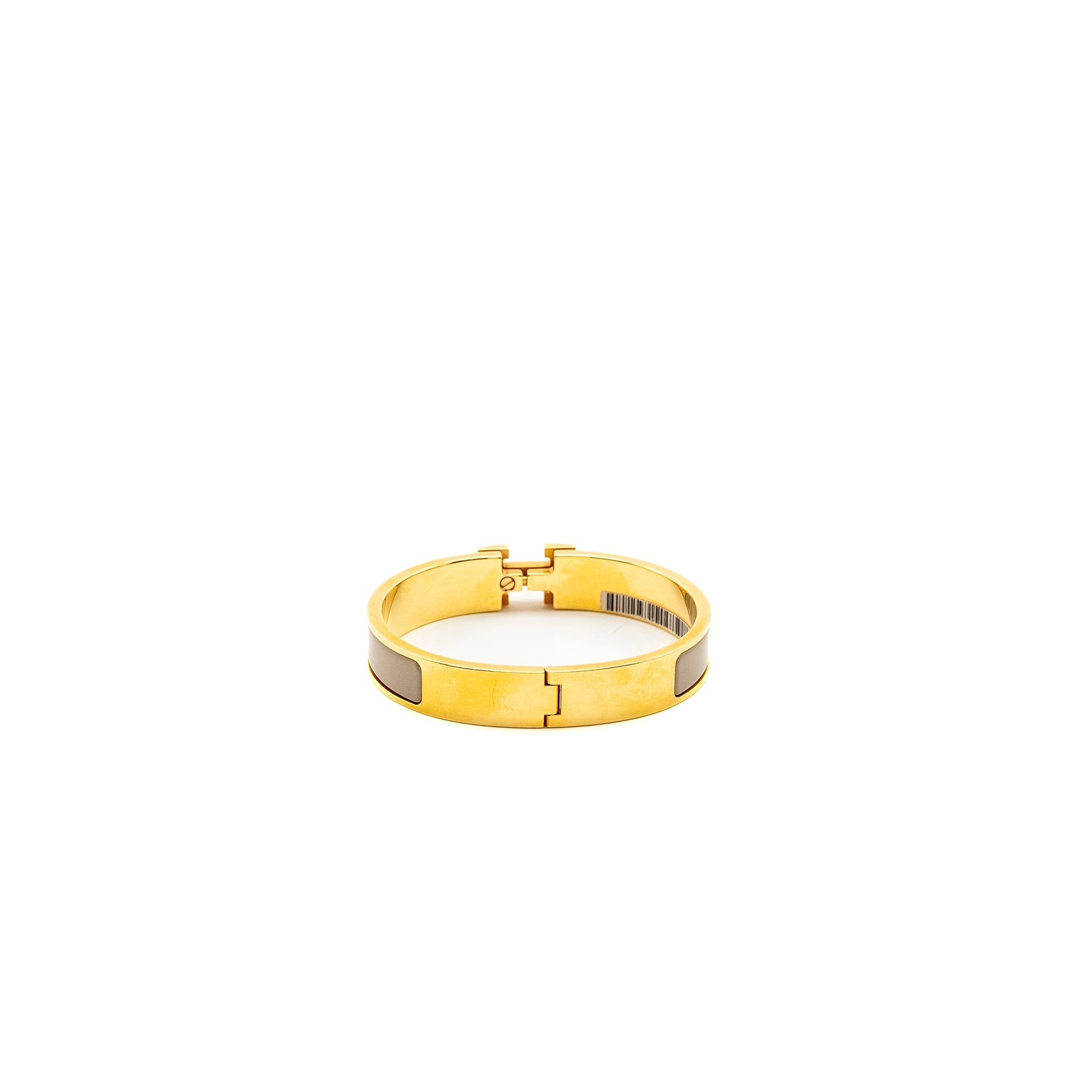 HERMES CILC H BRACELET MARRON GLACE RGHW