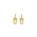 TIFFANY HARDWARE EXTRA LARGE LINK EARRINGS YELLOW GOLD