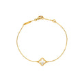 VAN CLEEF &ARPELS SWEET ALHAMBRA BRACELET 1 MOTIF MOTHER OF PEARL YELLOW GOLD