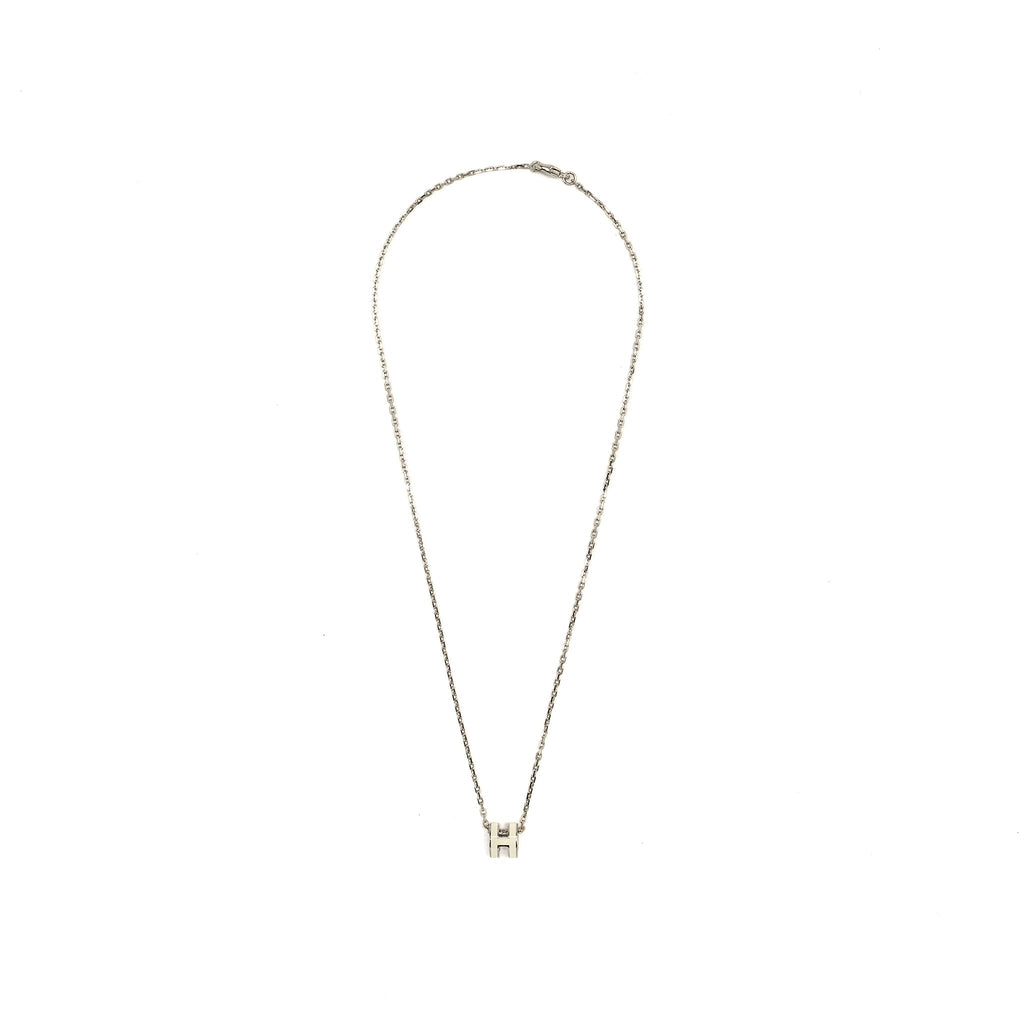 HERMES MINI POP H PENDANT BLANC SHW