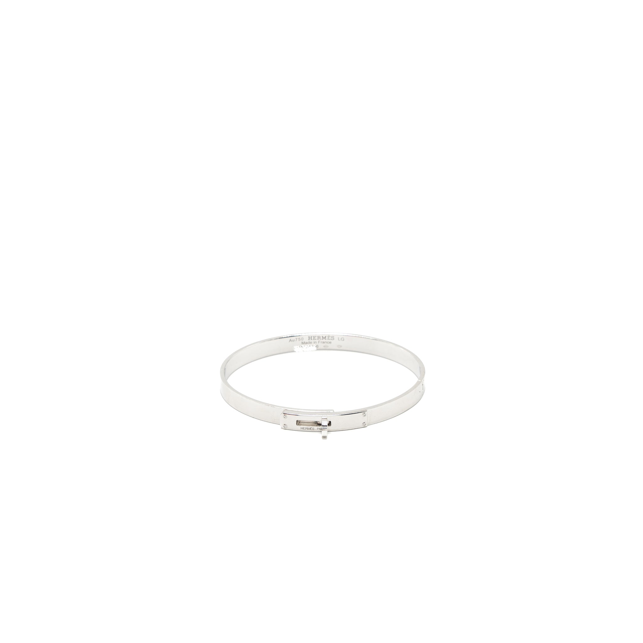 HERMES KELLY WHITE GOLD 4 DIAMONDS