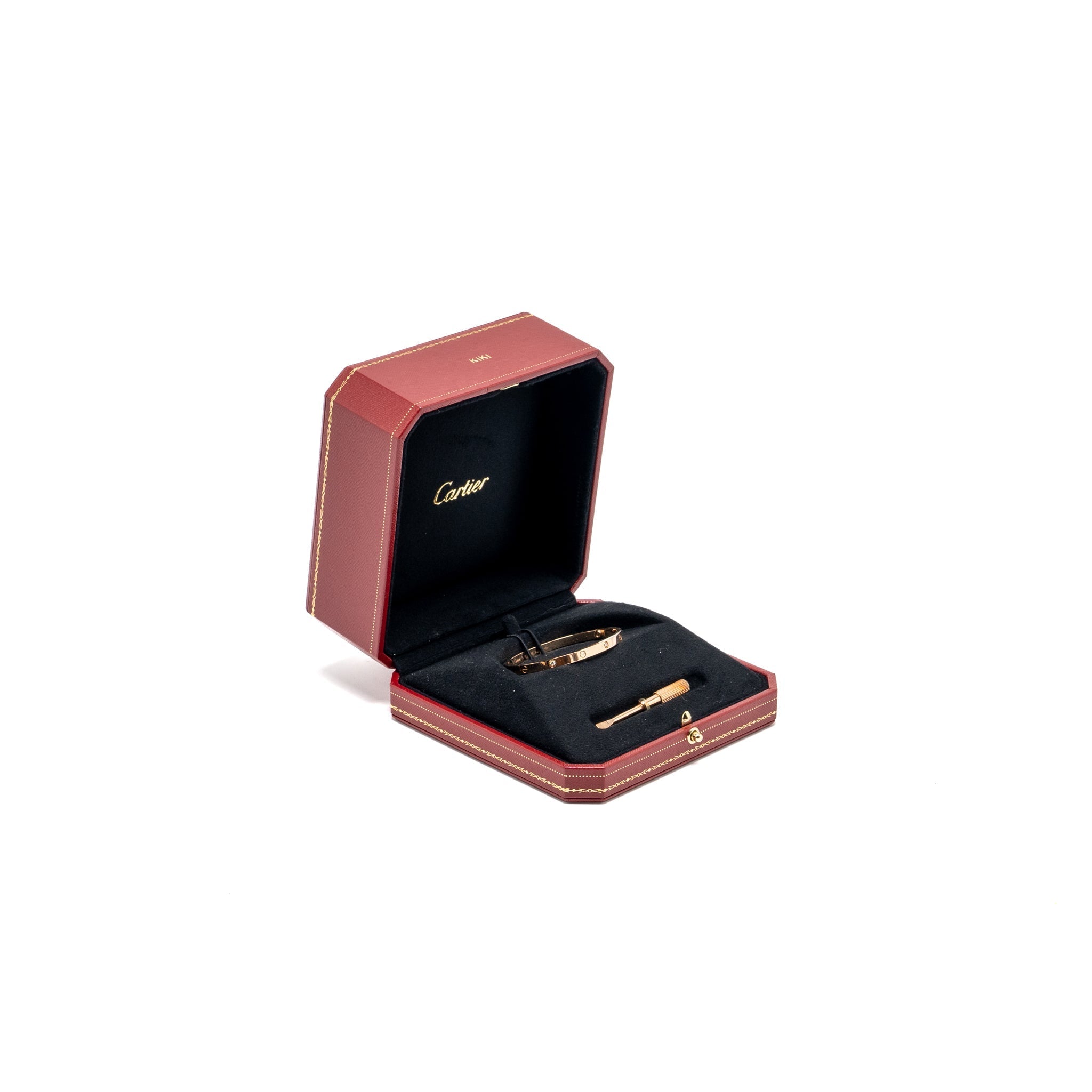 CARTIER LOVE BRACELET ROSE GOLD,6 DIAMONDS