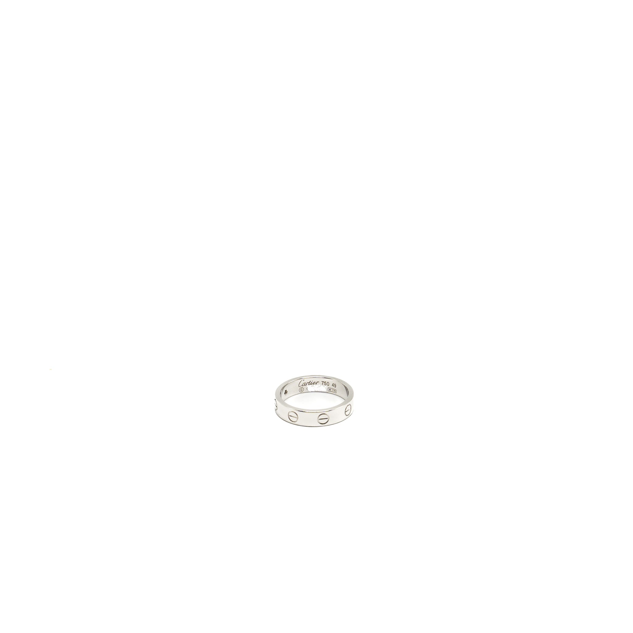 CARTIER LOVE WEDDING BAND WHITE GOLD, DIAMOND