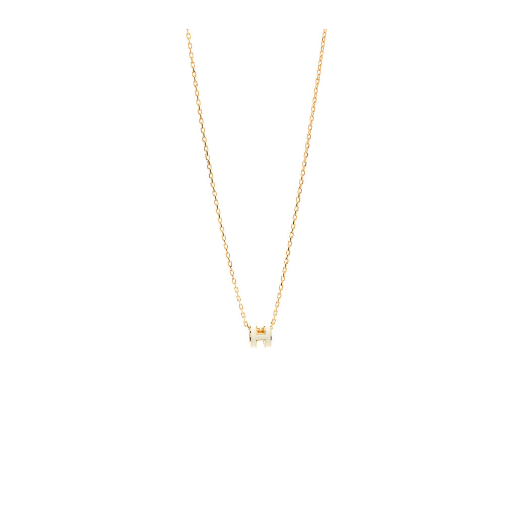 HERMES MINI POP H PENDANT WHITE RGHW