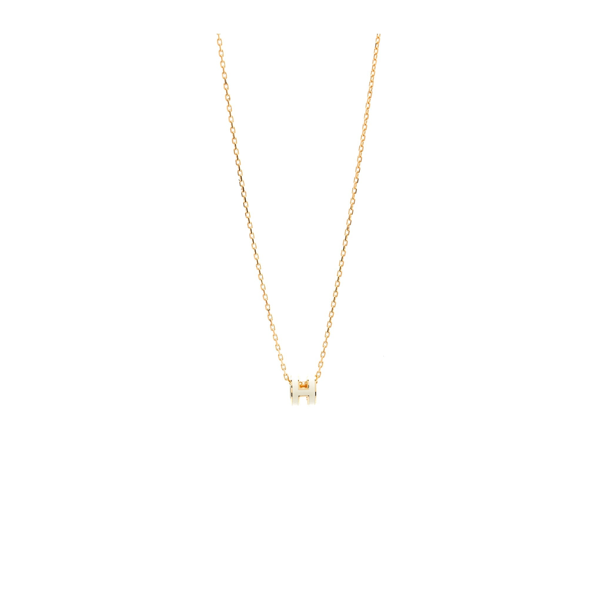 HERMES MINI POP H PENDANT WHITE RGHW