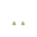 BVLGARI DIVA’S DREAM EARRINGS 18K YELLOW GOLD / TURQUOISE WITH PAVED DIAMONDS