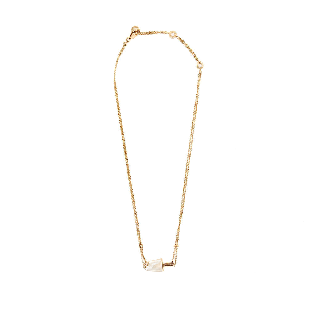 BVLGARI GELATI NECKLACE MOTHER OF PEARL / DIAMONDS / ROSE GOLD