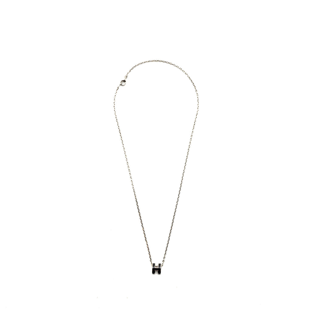HERMES MINI POP H PENDANT BLACK SHW