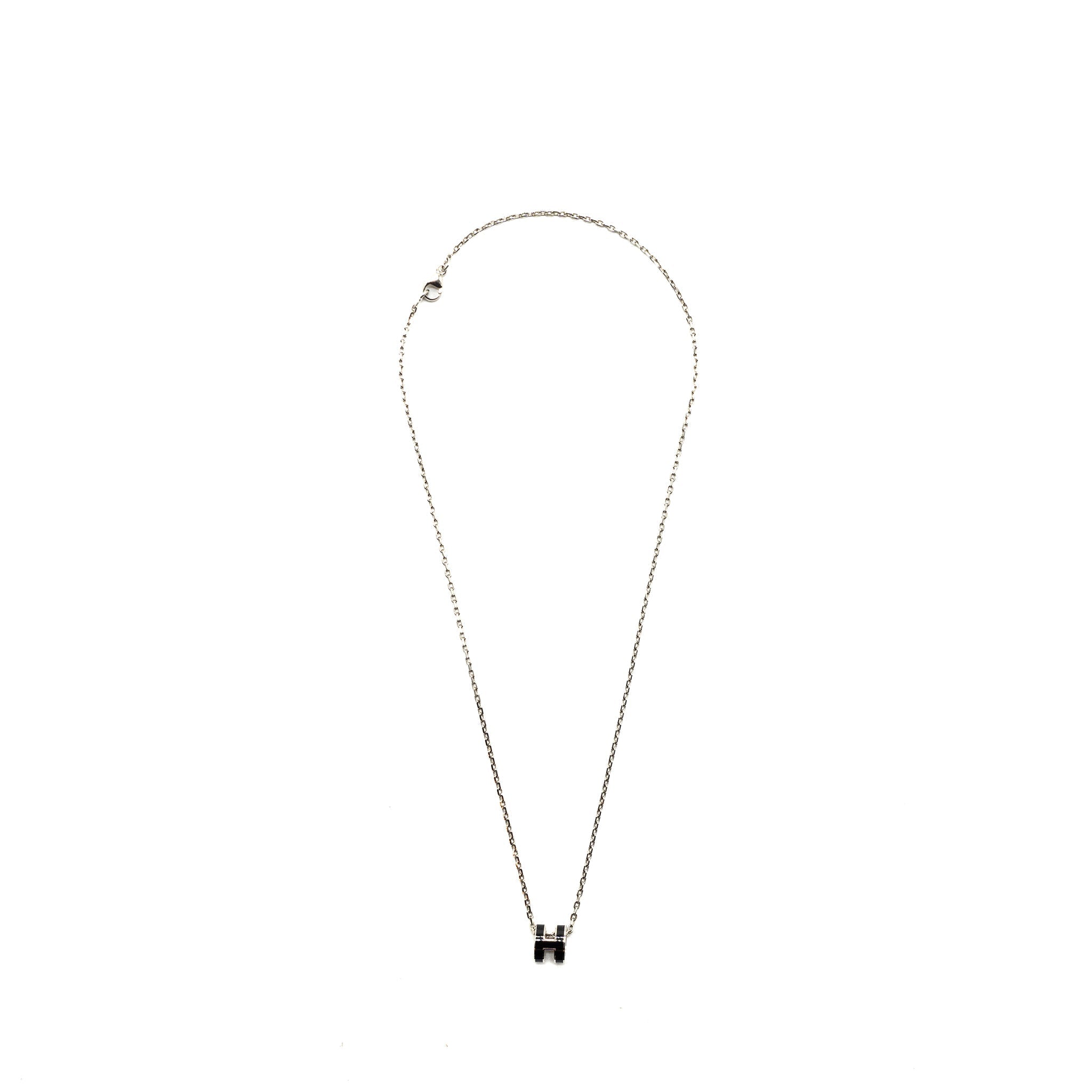 HERMES MINI POP H PENDANT BLACK SHW