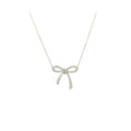 TIFFANY BOW PENDANT PLATINUM, DIAMONDS