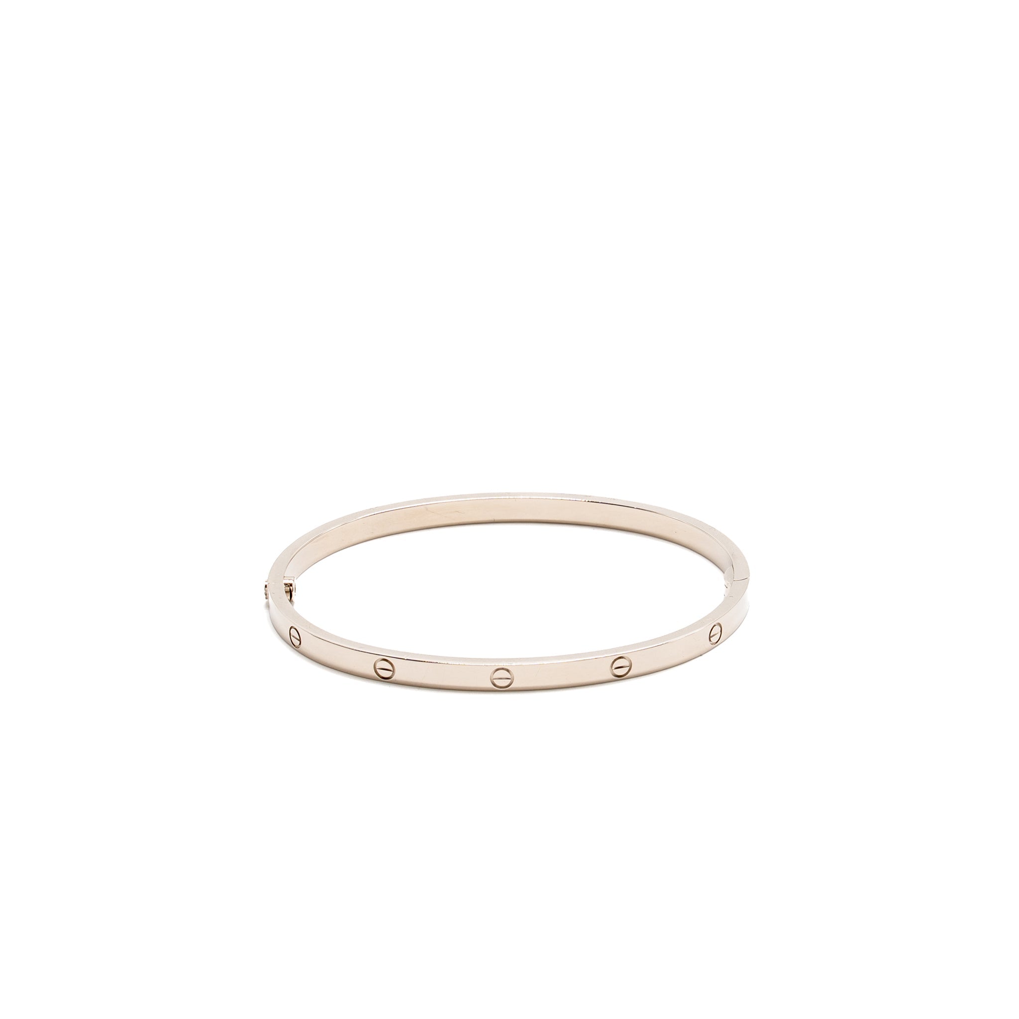 CARTIER LOVE BRACELET WHITE GOLD