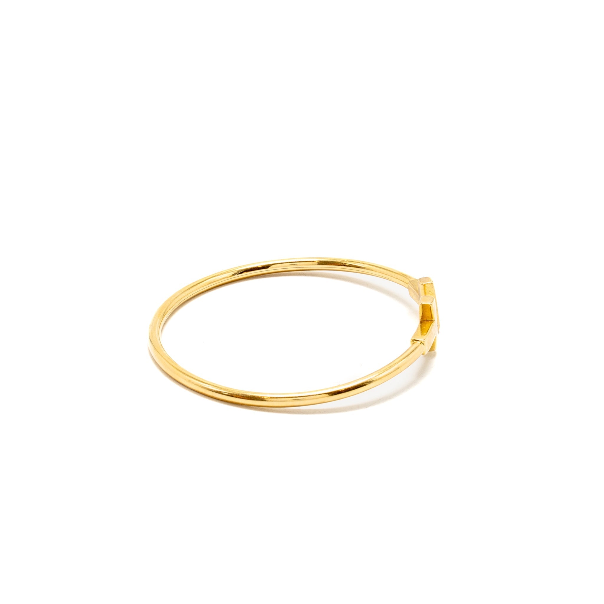 TIFFANY T WIRE BRACELET YELLOW GOLD
