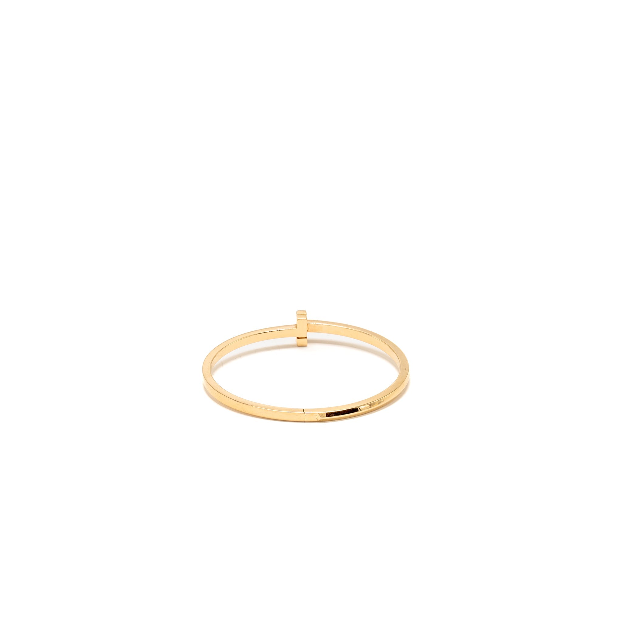 TIFFANY T1 NARROW HINGED BANGLE ROSE GOLD