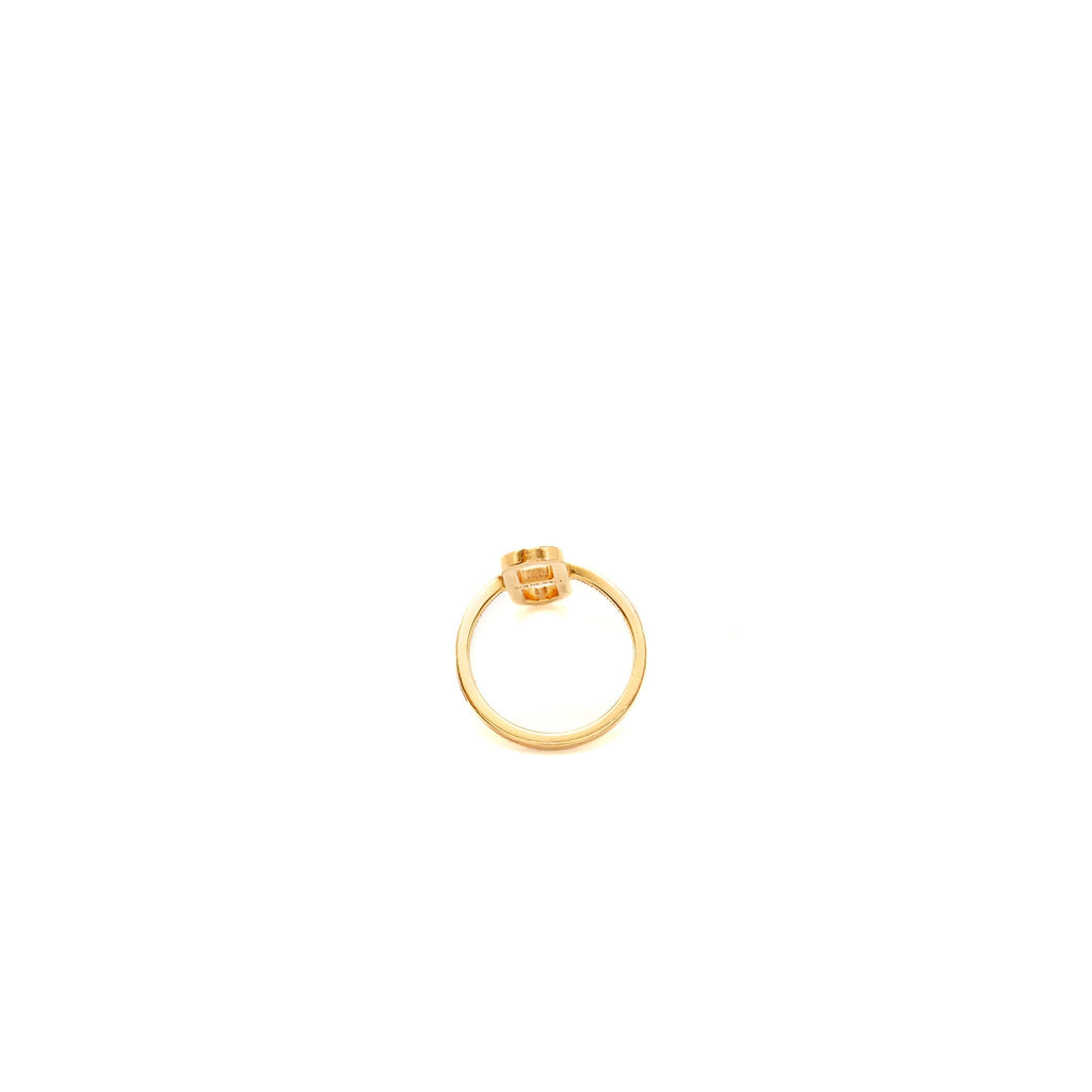 HERMES EVER CHAINE D’ANCRE RING ROSE GOLD WITH DIAMONDS