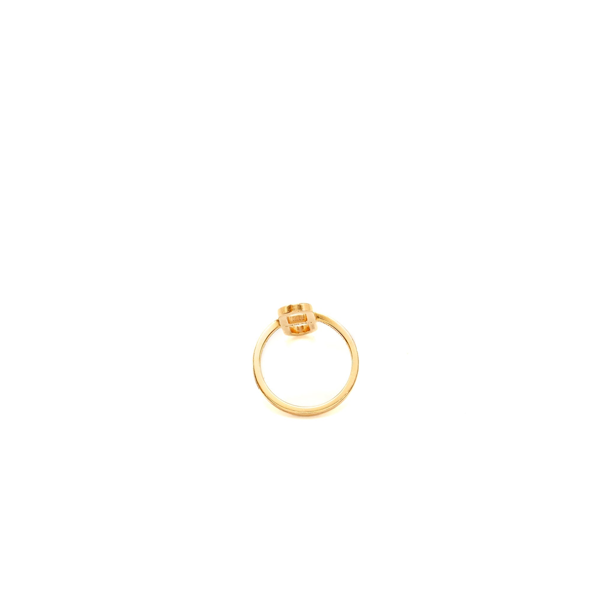 HERMES EVER CHAINE D’ANCRE RING ROSE GOLD WITH DIAMONDS