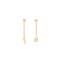 HERMES KELLY CLOCHETTE EARRINGS ROSE GOLD