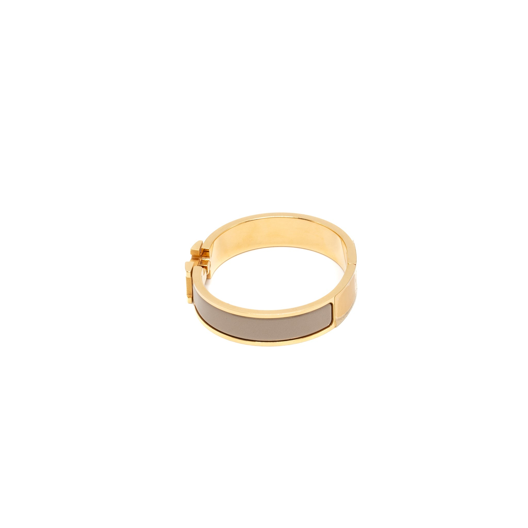 HERMES CLIC H BRACELET MARRON GLACÉ RGHW