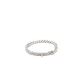 HERMES KELLY GOURMETTE BRACELET WHITE GOLD DIAMONDS