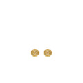 CHANEL CC LOGO SHELL EARCLIPS CRYSTAL MULTICOLOUR GOLD TONE