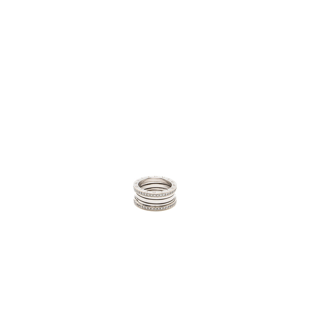 BVLGARI B.ZERO 1 FOUR BANDS RING WHITE GOLD, DIAMONDS