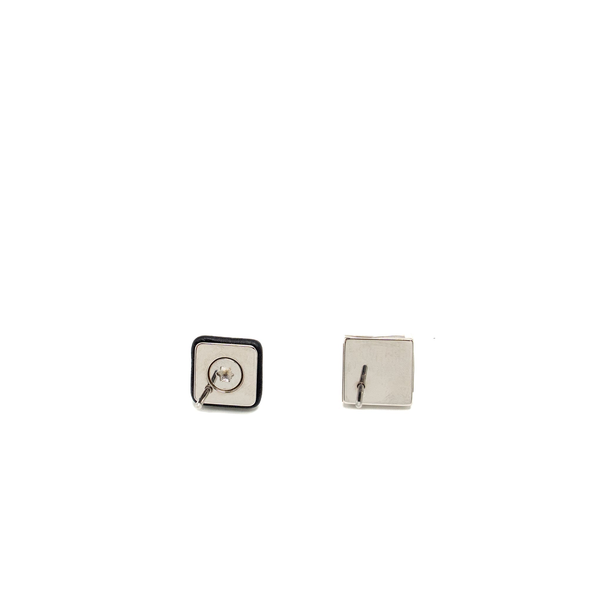 HERMES MEDOR GAINE EARRINGS BLACK SHW