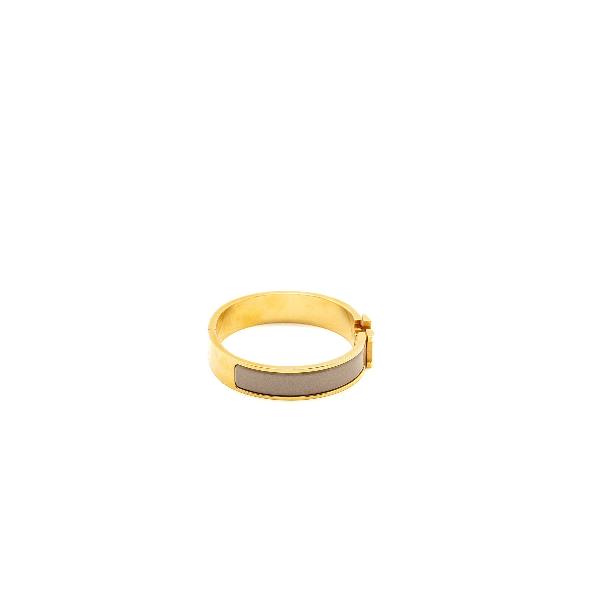 HERMES CILC H BRACELET MARRON GLACE RGHW