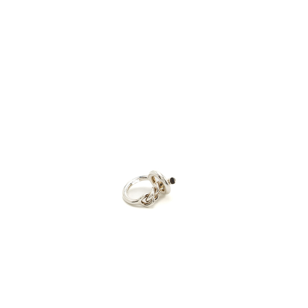 HERMES CROISETTE RING SILVER