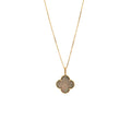 VAN CLEEF & ARPELS MAGIC ALHAMBRA NECKLACE GREY MOTHER OF PEARL ROSE GOLD
