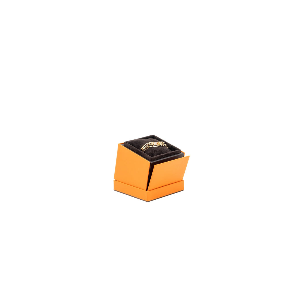 HERMES KELLY CHAIN CHOCKER/DOUBLE BRACELET YELLOW GOLD, DIAMONDS