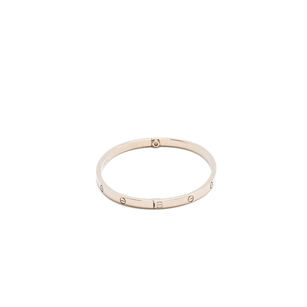 CARTIER LOVE BRACELET WHITE GOLD
