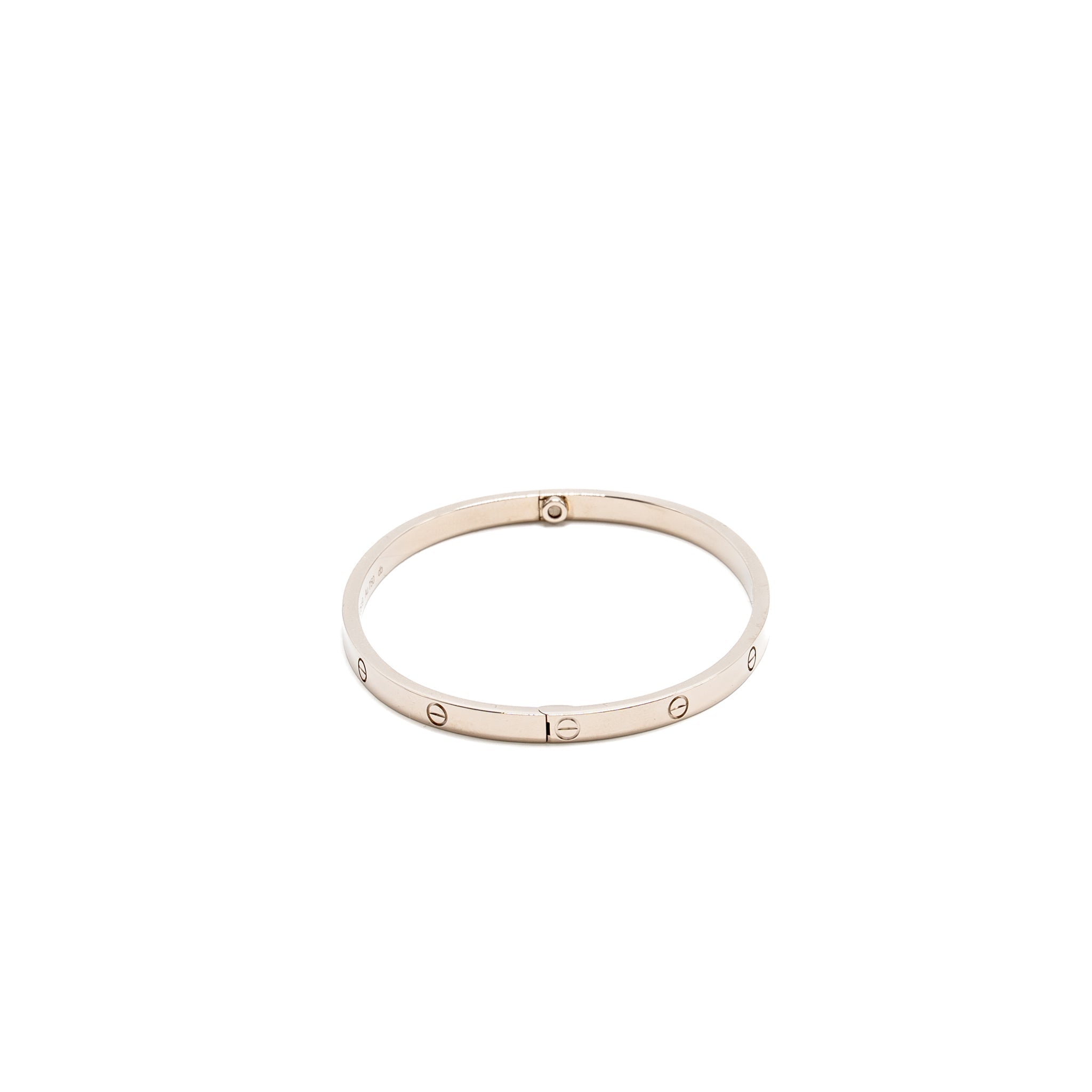 CARTIER LOVE BRACELET WHITE GOLD