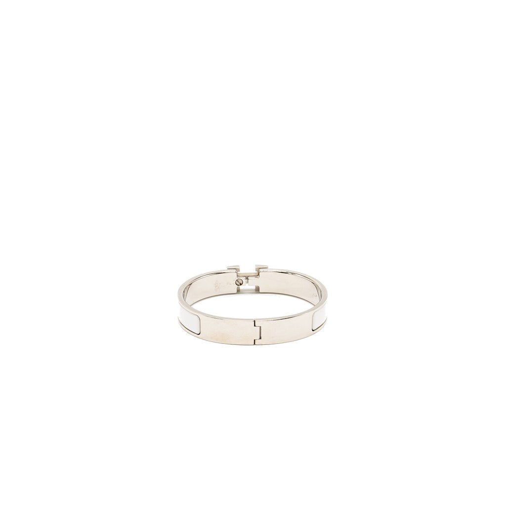 HERMES CLIC H BRACELET BLANC SHW