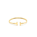 TIFFANY T WIRE BRACELET YELLOW GOLD