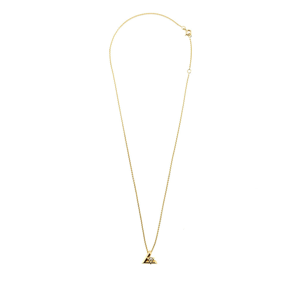 LOUIS VUITTON LV VOLT ONE SMALL PENDANT YELLOW GOLD/DIAMOND