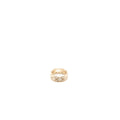 CHANEL COCO CRUSH RING SMALL VERSION QUILTED MOTIF BEIGE GOLD WITH DIAMONDS