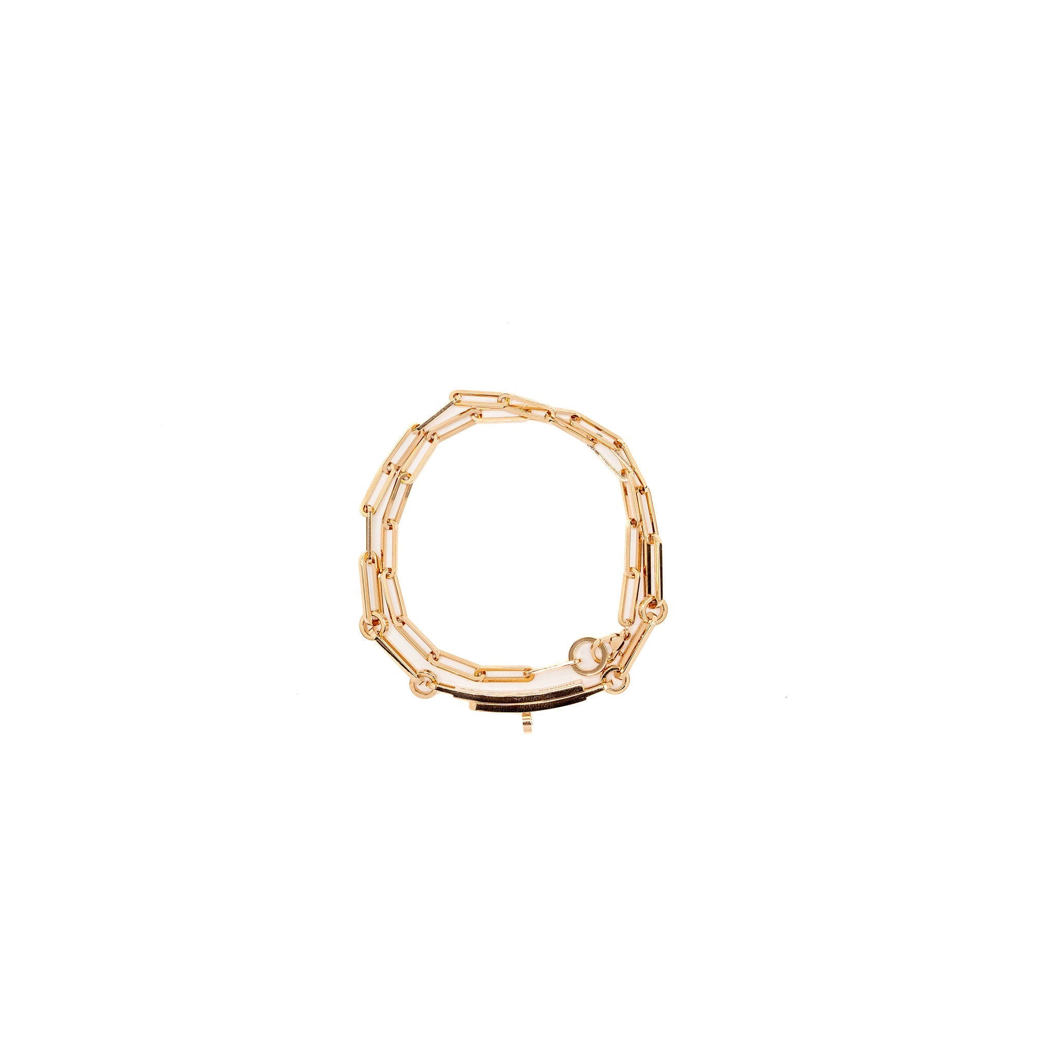 HERMES KELLY CHAIN CHOCKER/DOUBLE BRACELET ROSE GOLD, DIAMONDS