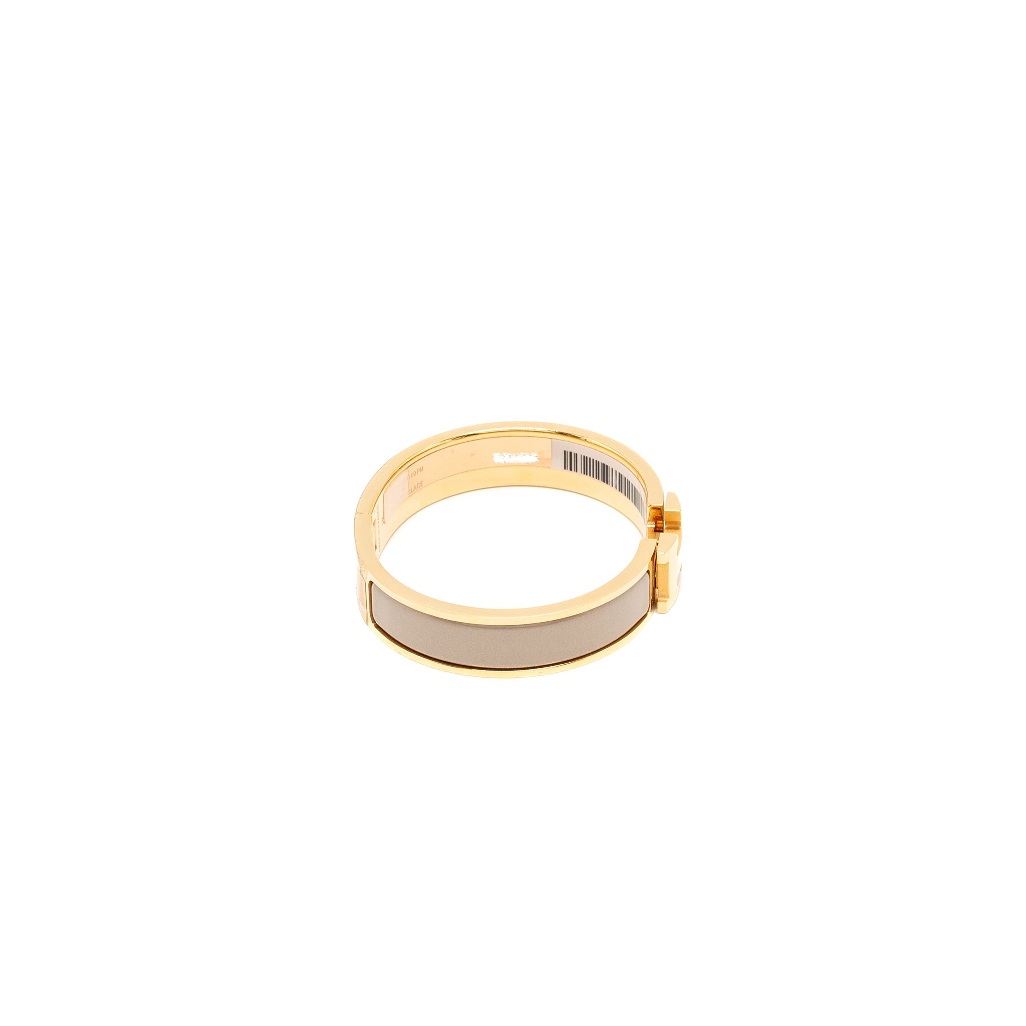 HERMES CLIC H BRACELET MARRON GLACÉ RGHW