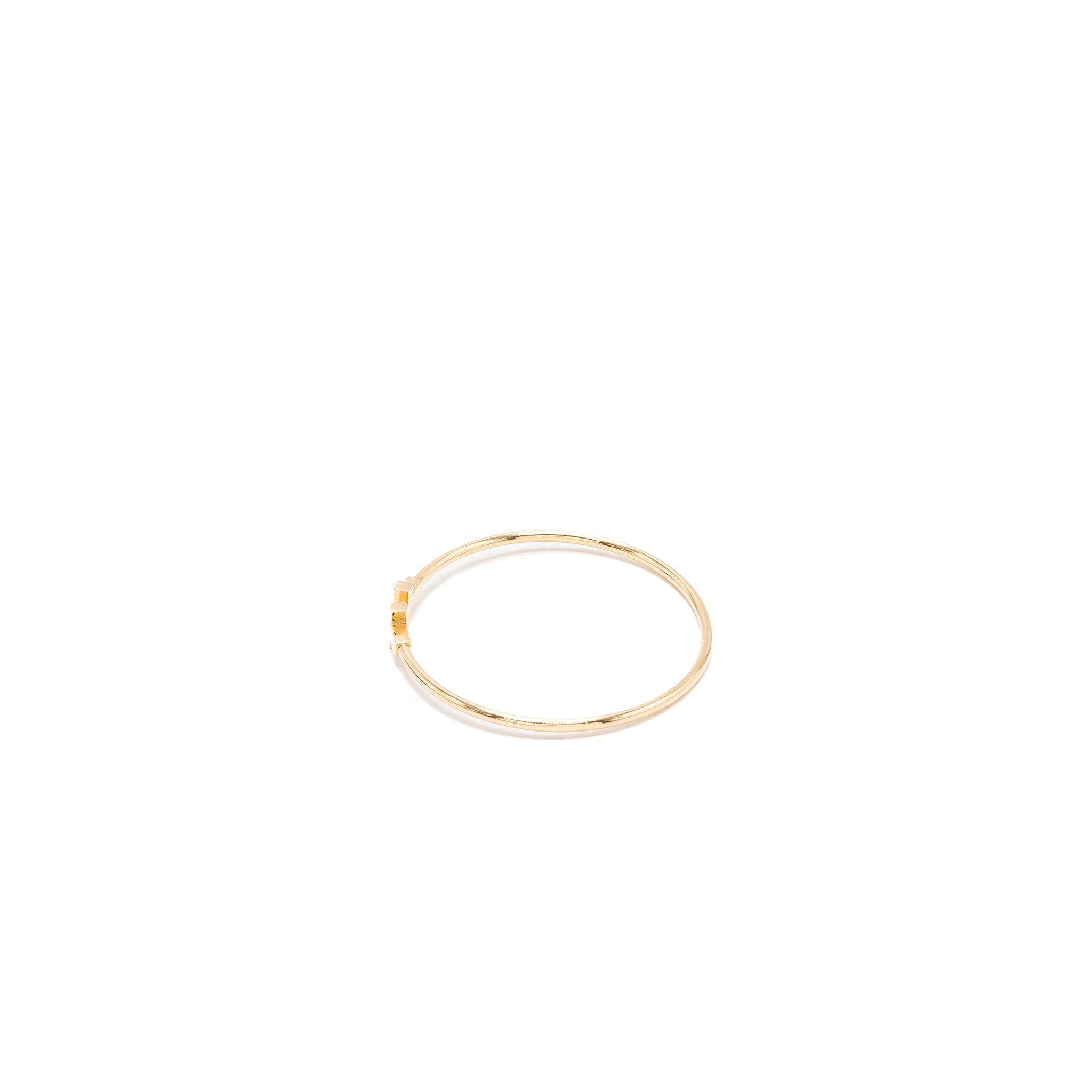 TIFFANY T SMALL NARROW WIRE BRACELET 18K ROSE GOLD