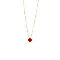 VAN CLEEF & ARPELS VINTAGE ALHAMBRA PENDANT CARNELIAN ROSE GOLD