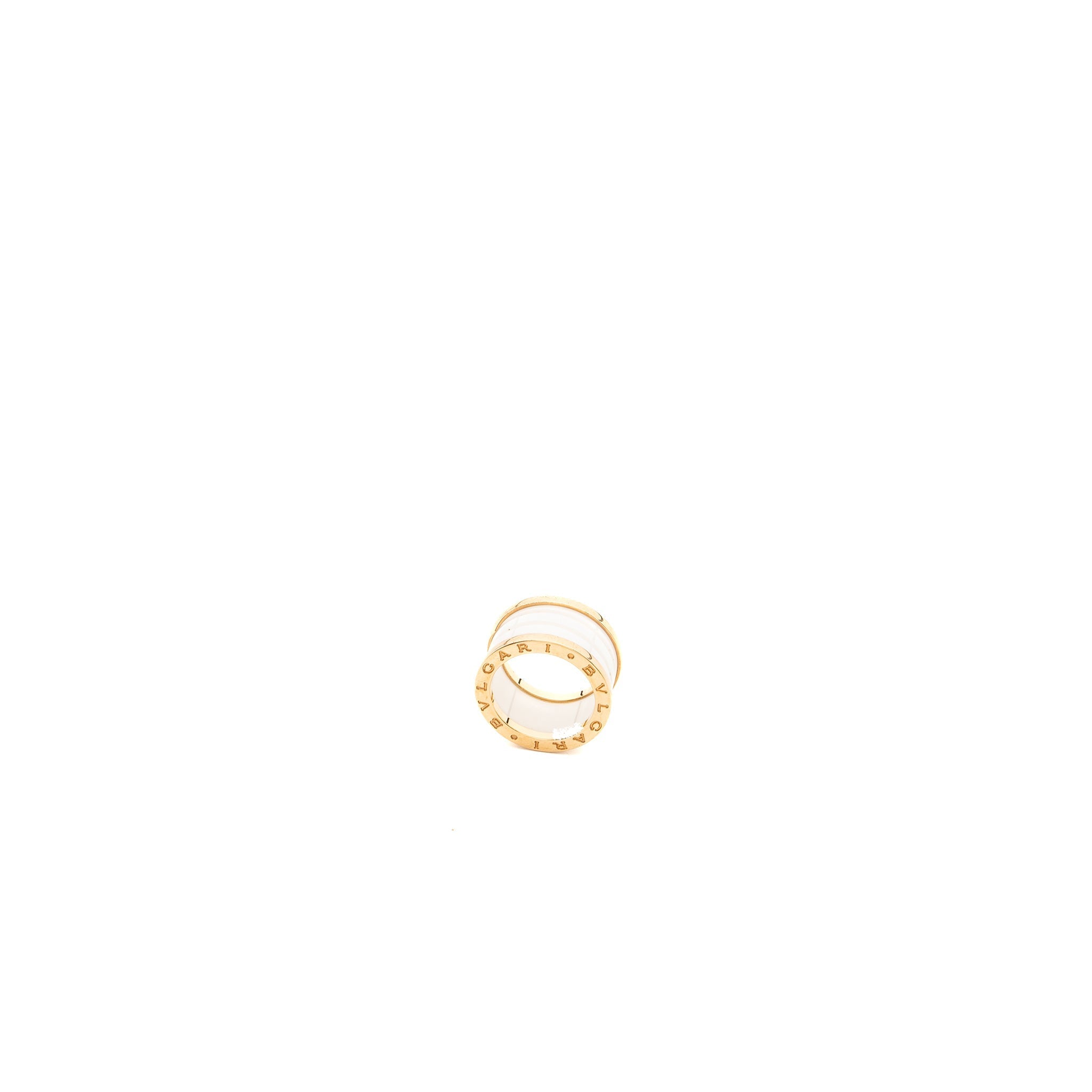BVLGARI B.ZERO RING CERAMIC ROSE GOLD