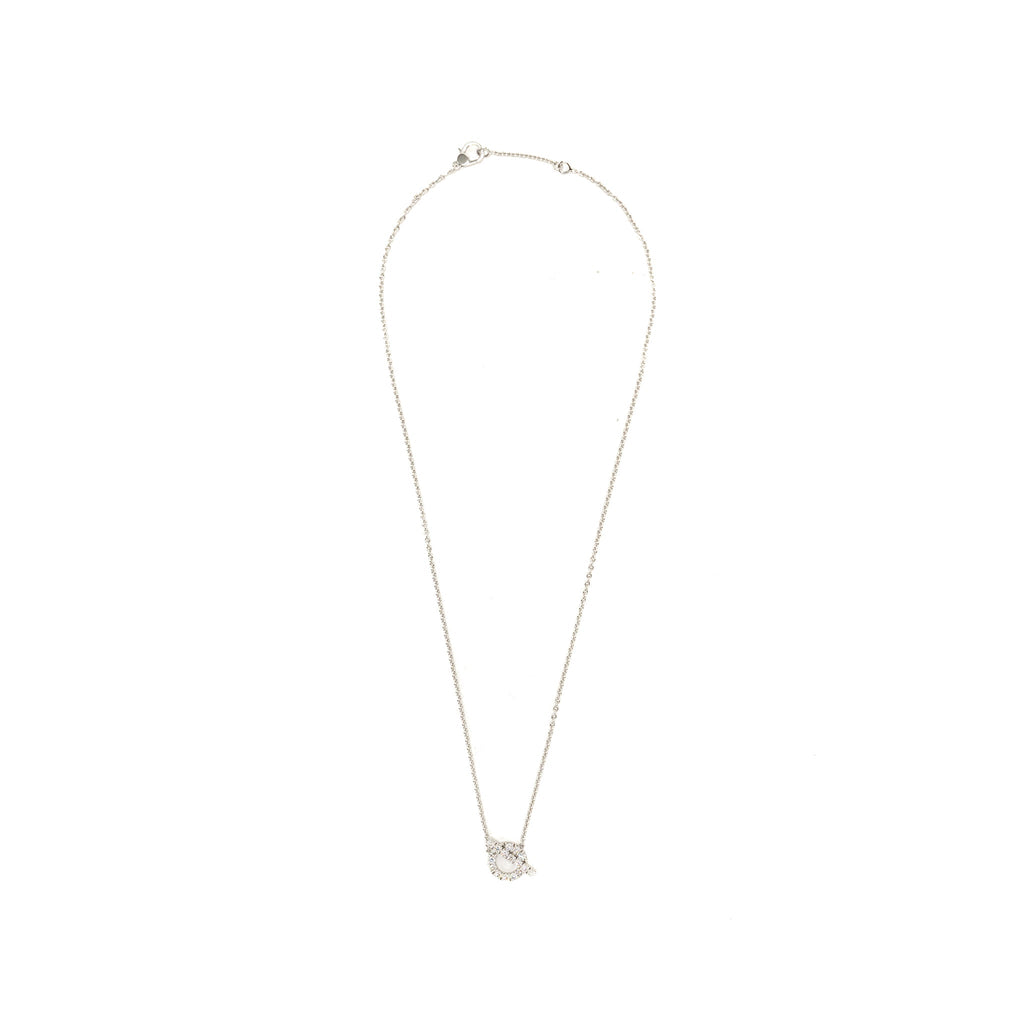 HERMES FINESSE NECKLACE WHITE GOLD DIAMONDS