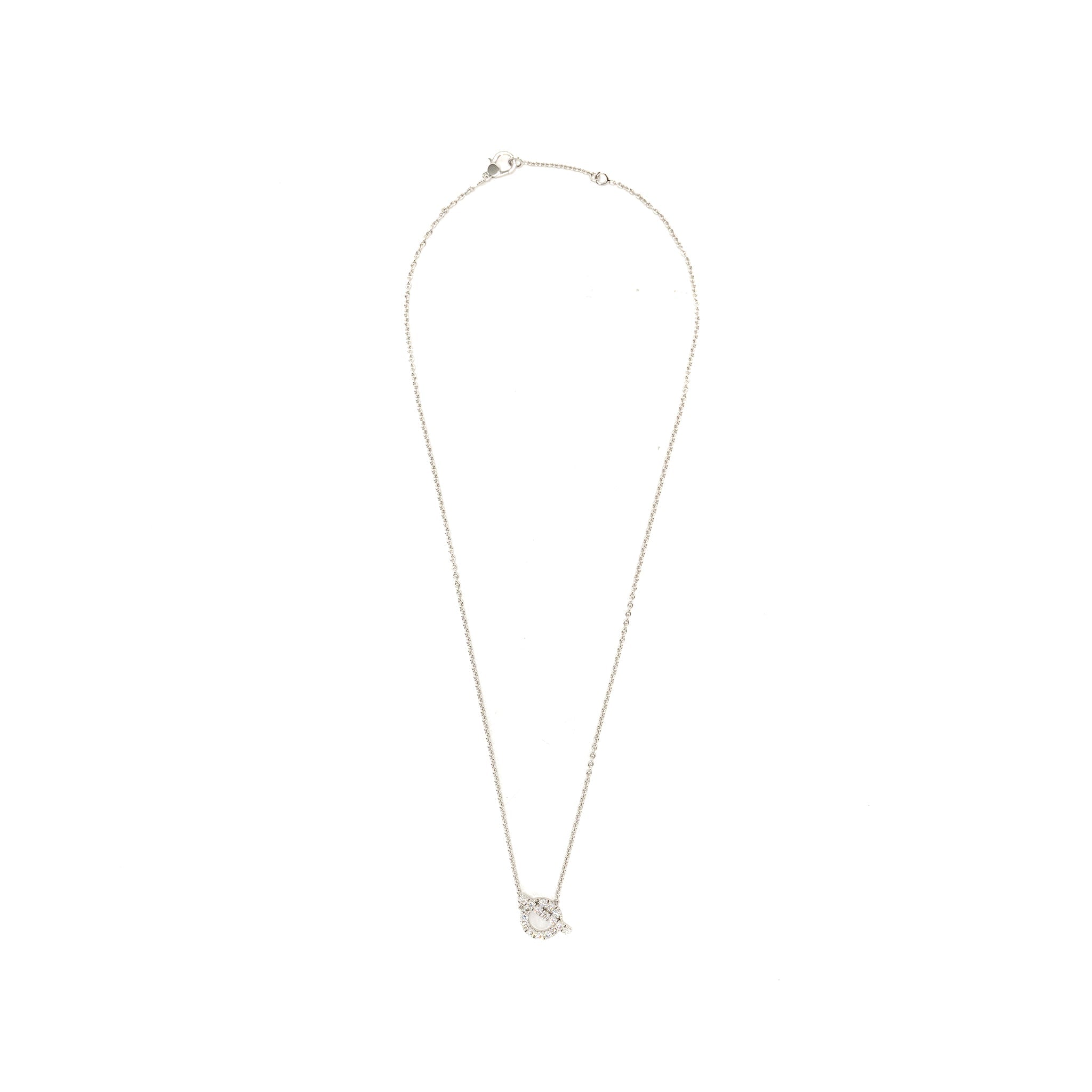 HERMES FINESSE NECKLACE WHITE GOLD DIAMONDS