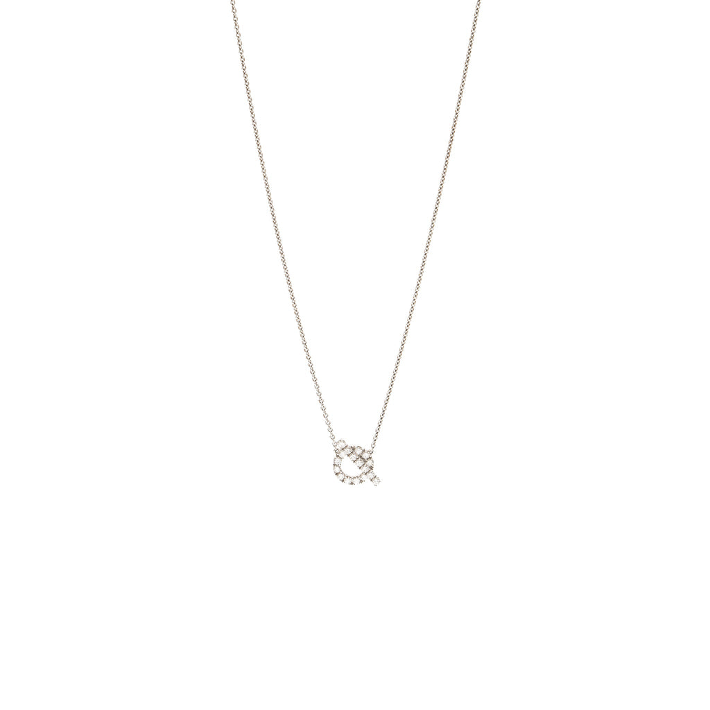 HERMES FINESSE PENDANTS WHITE GOLD WITH DIAMONDS