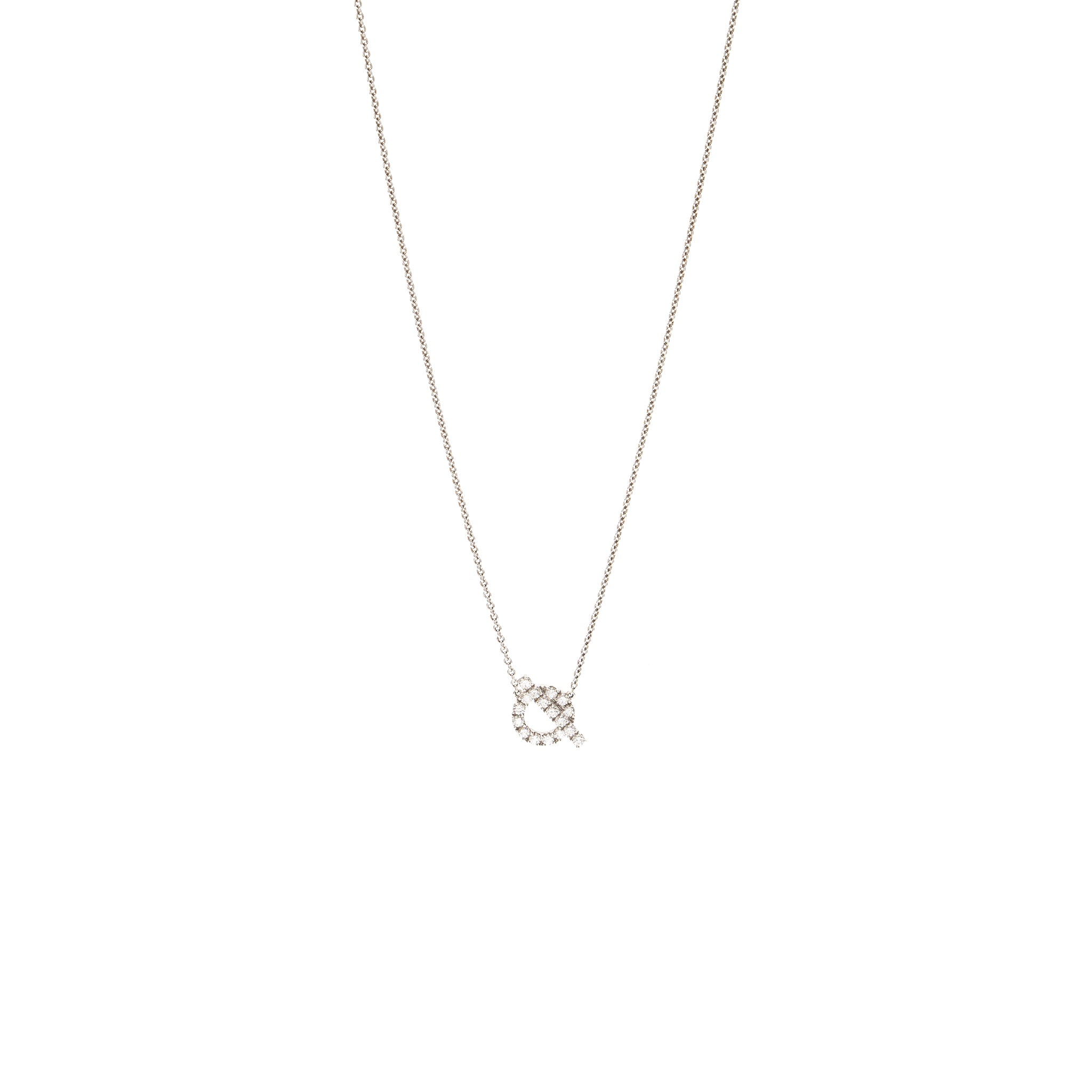 HERMES FINESSE PENDANTS WHITE GOLD WITH DIAMONDS