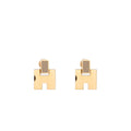 HERMES EILEEN EARRINGS ROSE GOLD TONE