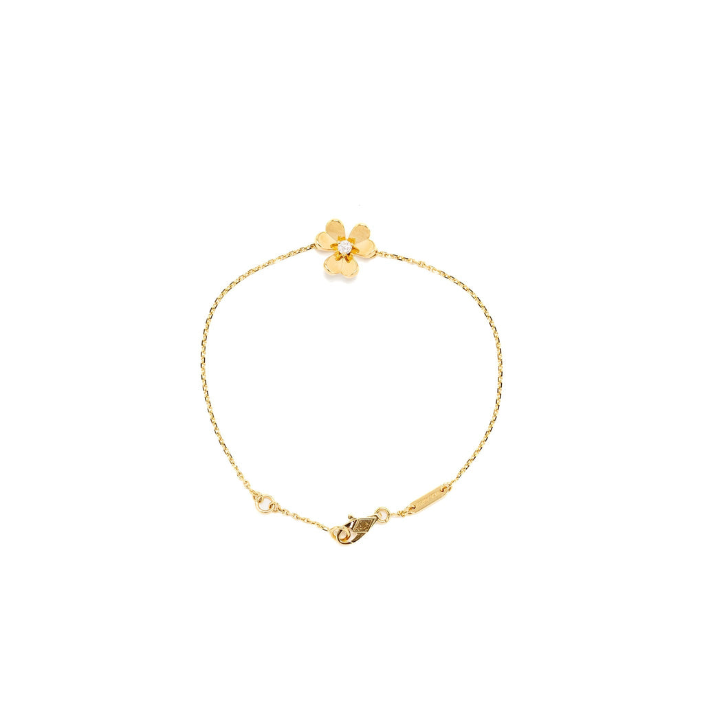 VAN CLEEF & ARPELS FRIVOLE BRACELET WITH DIAMOND YELLOW GOLD