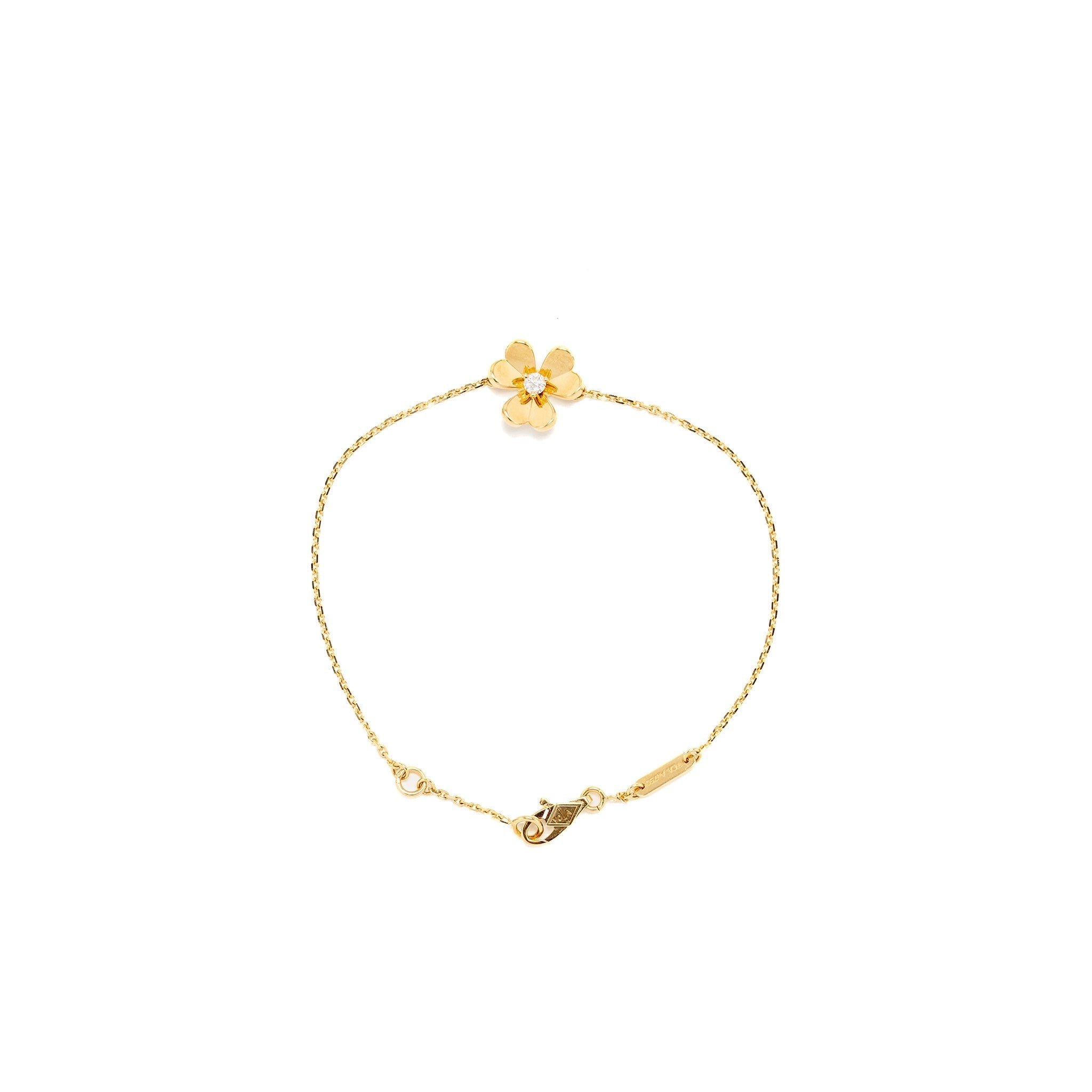 VAN CLEEF & ARPELS FRIVOLE BRACELET WITH DIAMOND YELLOW GOLD